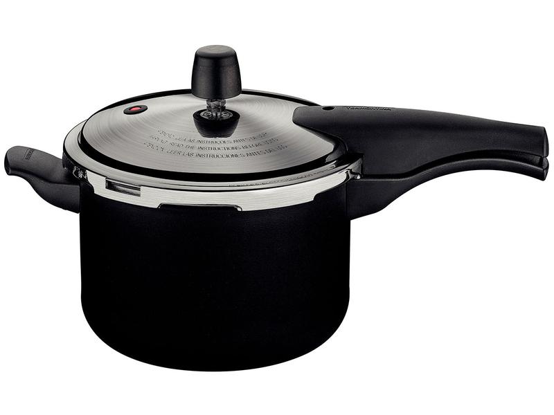 Panela de PressĂŁo Tramontina Antiaderente 4,5L Preto e Prata Vancouver Effect Panela de PressĂŁo Tramontina Antiaderente 4,5L Preto e Prata Vancouver Effect