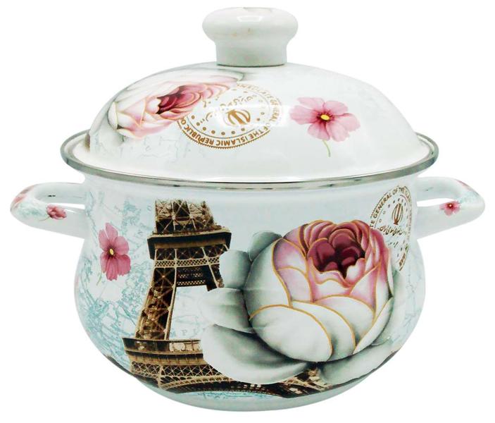 Panela Esmaltada 22cm Paris/Paris 3,4L A5 Imagem de Panela Esmaltada 22cm Paris/Paris 3,4L A5