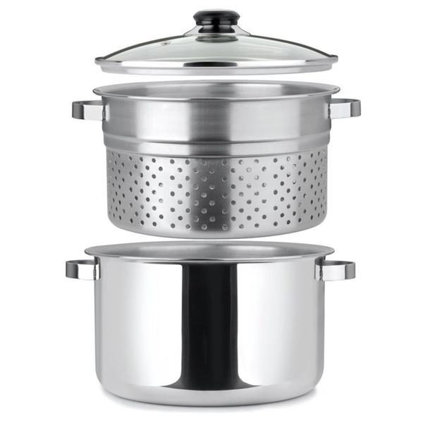 Imagem de Panela Espagueteira inox 7,2 L Escorredor Tampa Panela Inox