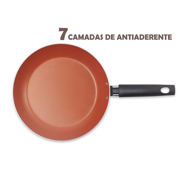 Imagem de Panela Frigideira Alumínio Antiaderente Ø26cm Cabo Baquelite Cozinha - 19026 Multiflon