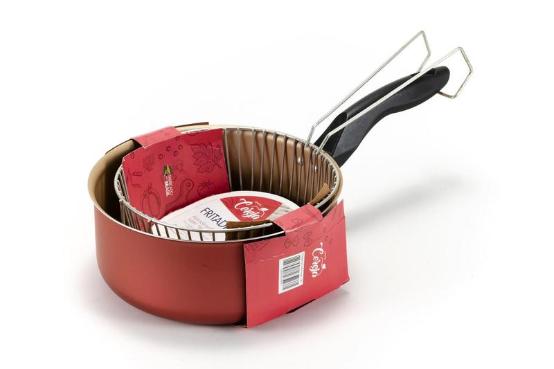 Panela Fritadeira 20 Cereja Antiaderente TEFLON - Prática e Bonita - Frita Batata e Salgadinhos - Envio Imediato - Marcolar Imagem de Panela Fritadeira 20 Cereja Antiaderente TEFLON - Prática e Bonita - Frita Batata e Salgadinhos - Envio Imediato