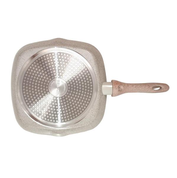 Imagem de Panela Grill Ceramic Life Fogão Indução Brinox 28Cm 2 Litros