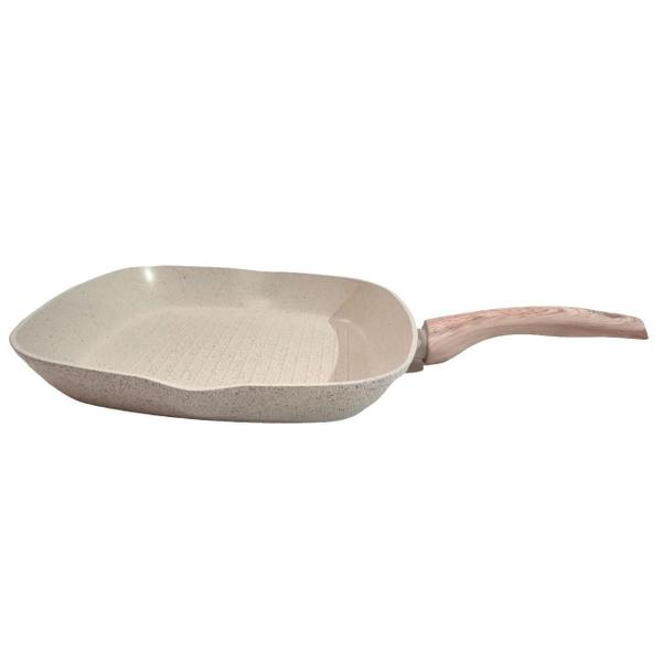 Imagem de Panela Grill Ceramic Life Fogão Indução Brinox 28Cm 2 Litros