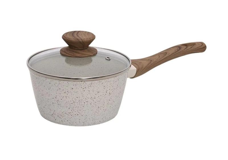 Panela Mármol Cook em Alumínio com Revestimento Cerâmico e Fundo Triplo Indução 16cm 1,3L 4mm - Mimo Style Imagem de Panela Mármol Cook em Alumínio com Revestimento Cerâmico e Fundo Triplo Indução 16cm 1,3L 4mm - Mimo Style