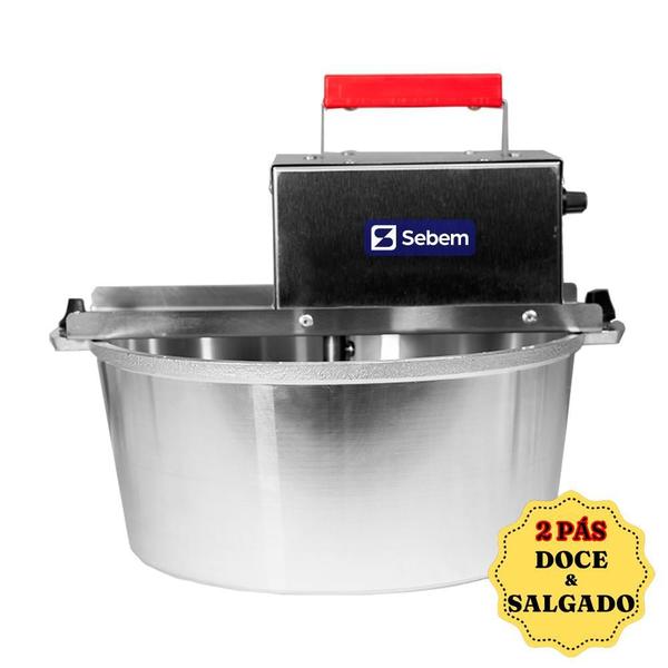 Panela Mexedora de Massas para Salgados e Doces Inox Elétrica 10 Litros Sebem Imagem de Panela Mexedora de Massas para Salgados e Doces Inox Elétrica 10 Litros Sebem