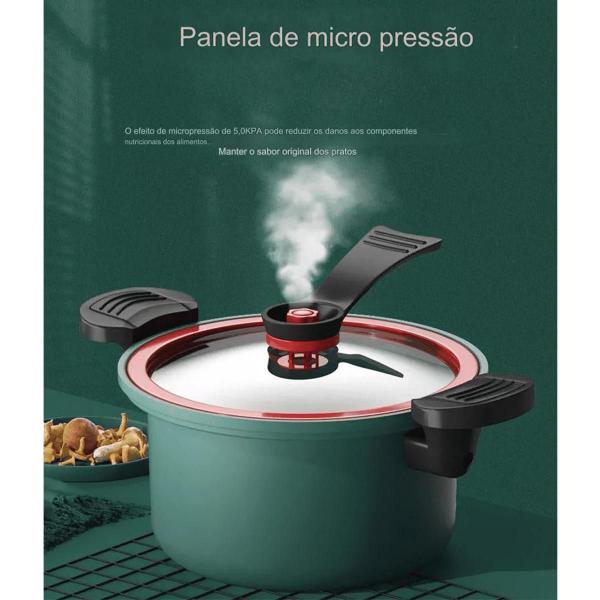 Imagem de Panela Multifuncional Micro Pressão Antiaderente Fogão Gás