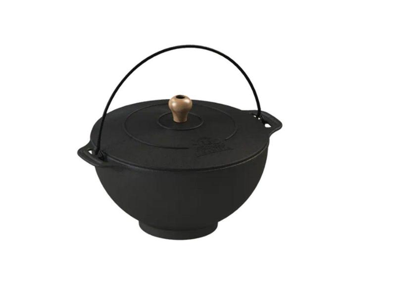 Panela Polenteira Ferro Fundido Tampa Ferro Libaneza 5,1 Lts Imagem de Panela Polenteira Ferro Fundido Tampa Ferro Libaneza 5,1 Lts