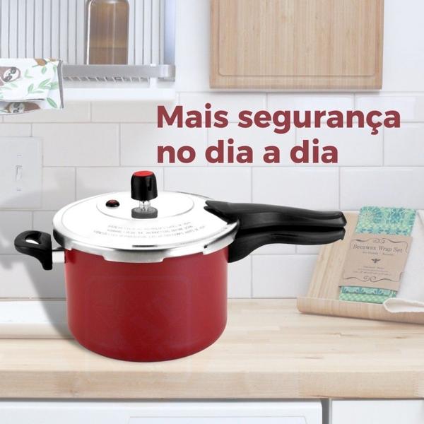 Imagem de Panela Pressão 4,5l Antiaderente Fechamento Externo Premium