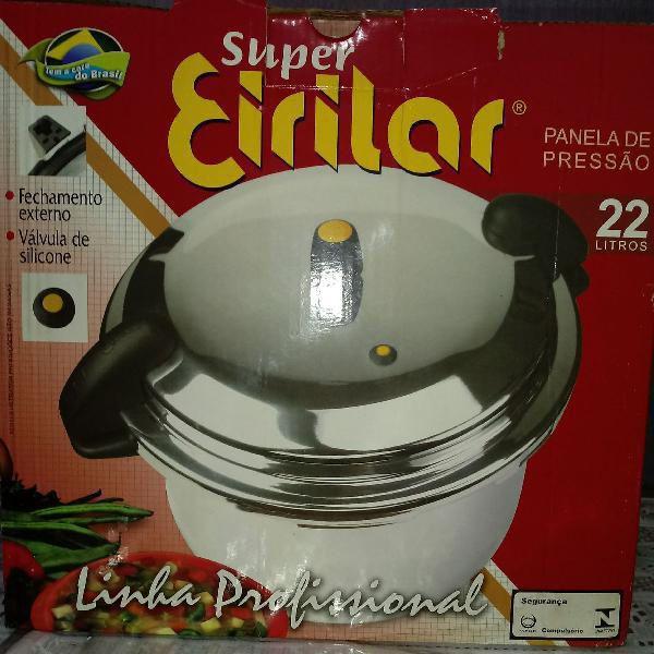 Panela Pressão Eirilar Profissional 22 Litros Fechamento Externo Imagem de Panela Pressão Eirilar Profissional 22 Litros Fechamento Externo