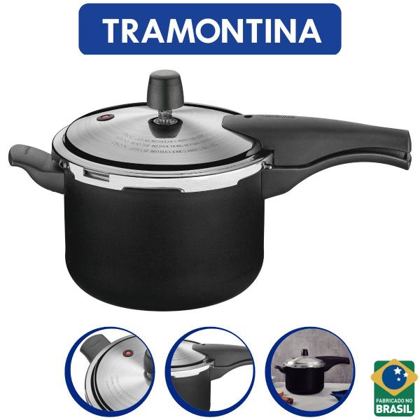 Panela Pressão Tramontina Vancouver 4.5 Litros Antiaderente - Tramontina P. Panela Pressão Tramontina Vancouver 4.5 Litros Antiaderente - Tramontina P.