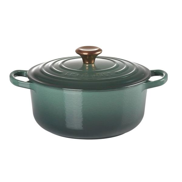 Imagem de Panela Redonda Signature 20 cm Verde Artichaut Le Creuset