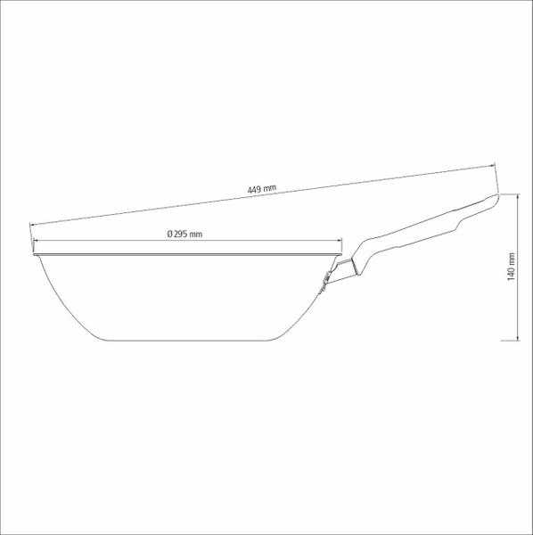 Imagem de Panela Tramontina Wok 28cm 3,6L Loreto Vermelho Antiaderente