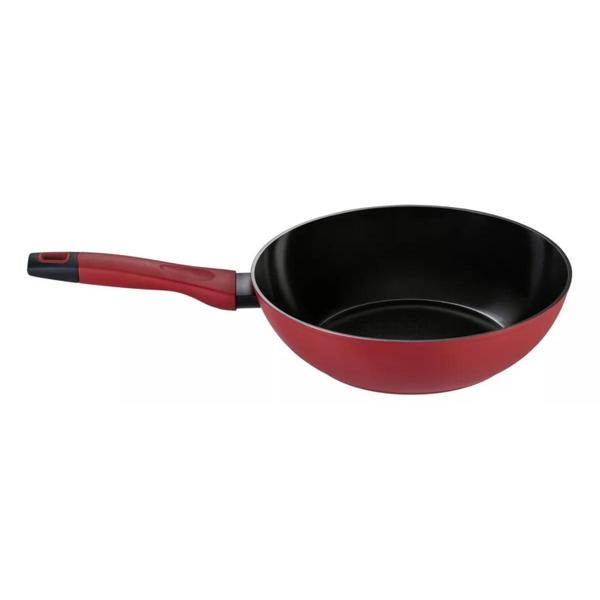 Imagem de Panela Wok 28cm Alumínio Forjado 28cm Vermelho Oxford