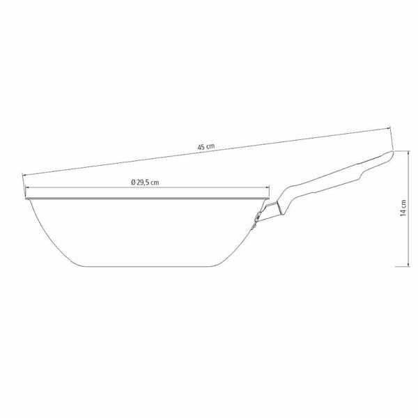 Imagem de Panela Wok 3,6L Loreto E Espátula De Silicone - Tramontina