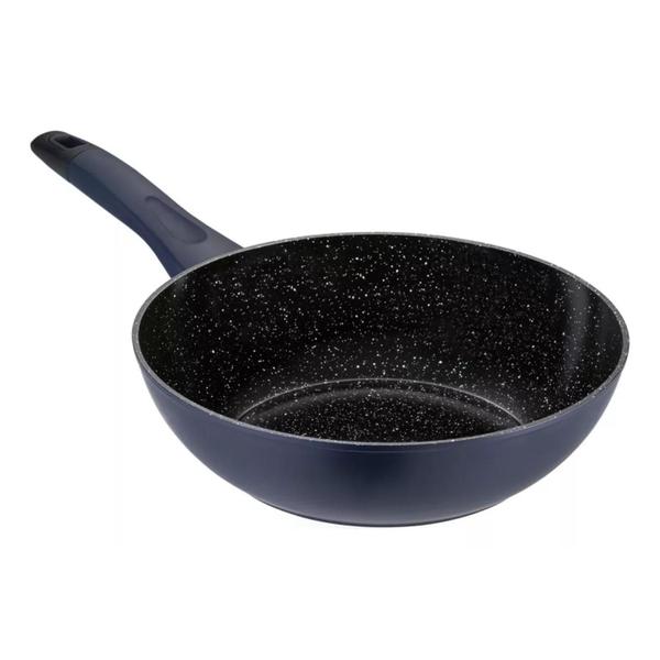 Panela Wok Aluminio Antiaderente 28cm Everyday Azul - Oxford Imagem de Panela Wok Aluminio Antiaderente 28cm Everyday Azul - Oxford