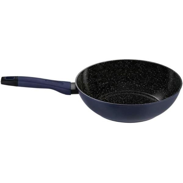 Panela Wok Aluminio Antiaderente 28cm Everyday Azul - Oxford Imagem de Panela Wok Aluminio Antiaderente 28cm Everyday Azul - Oxford