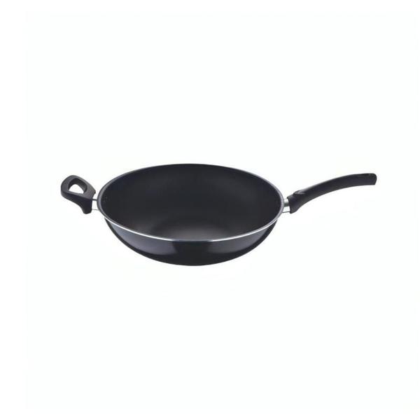 Imagem de Panela Wok Alumínio Prensado Antiaderente Ergonômica 32Cm U