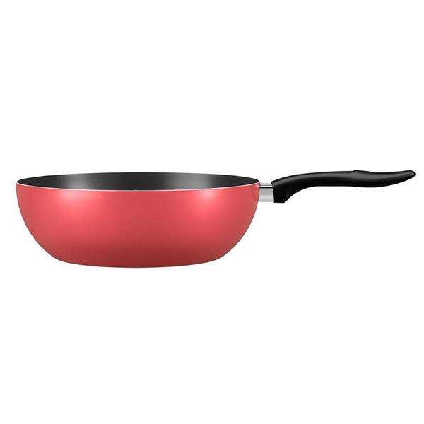 Panela Wok Antiaderente Brinox 24cm 2,3l Chilli Cereja Imagem de Panela Wok Antiaderente Brinox 24cm 2,3l Chilli Cereja