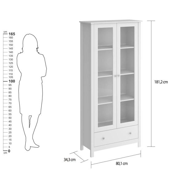 Imagem de Paneleiro 2 Portas 1 Gaveta Ditália E-954 CZ