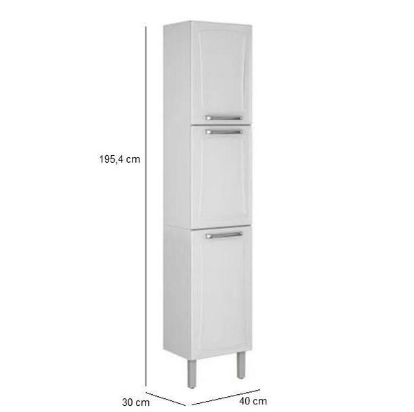 Paneleiro 3 Portas 40 cm Tarsila Branco Itatiaia Imagem de Paneleiro 3 Portas 40 cm Tarsila Branco Itatiaia