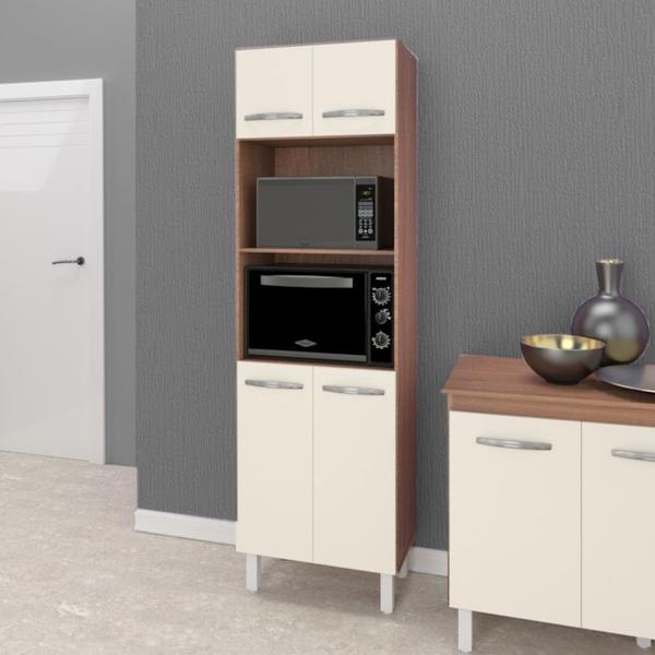 Imagem de Paneleiro 4 Portas 197x60cm 9170 Savana Off White Mobbs