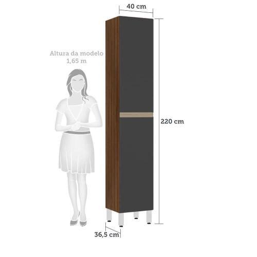 Imagem de Paneleiro 40 cm Raso 2 Portas Jade Luciane Móveis