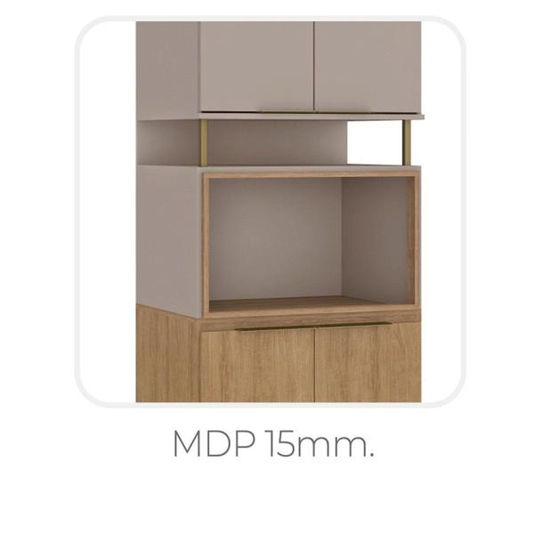 Paneleiro 70cm 4 Portas para Micro com Moldura Deseo - Fellicci Imagem de Paneleiro 70cm 4 Portas para Micro com Moldura Deseo