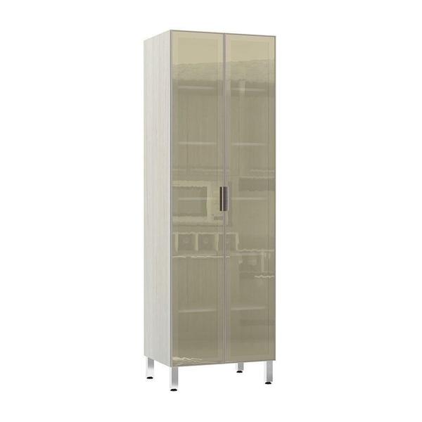 Imagem de Paneleiro 70Cm Duplo 2 Portas Bronze Luci Legno Crema