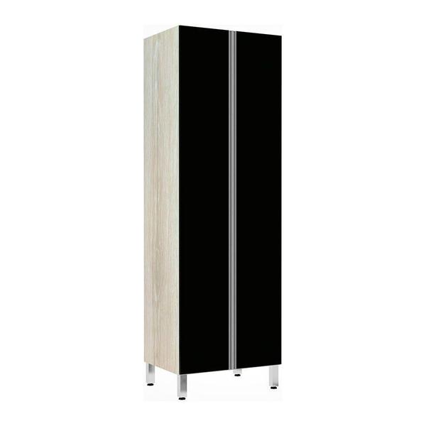 Imagem de Paneleiro 70Cm Duplo 2 Portas Lis Legno Crema Com Preto Tx