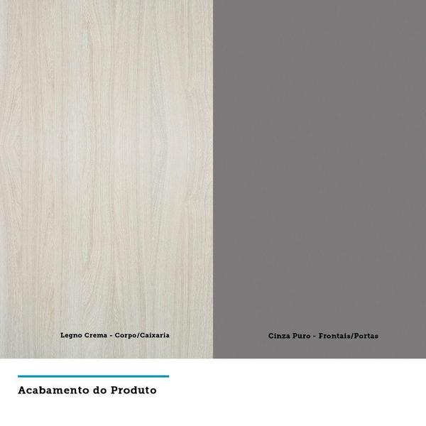 Imagem de Paneleiro 70Cm Nicho Microondas E 1 Nicho Lis Legno Crema C/