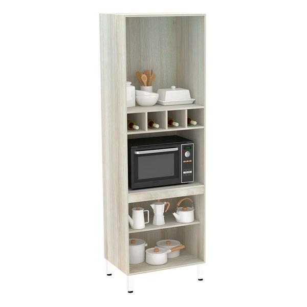 Paneleiro C/ Nicho De Microondas 70Cm E 1 Nicho Luci Legno C - LUCIANE Imagem de Paneleiro C/ Nicho De Microondas 70Cm E 1 Nicho Luci Legno C