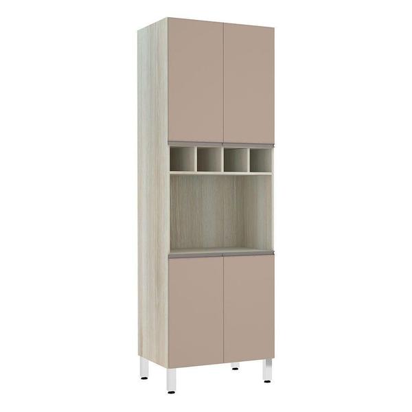 Paneleiro C/ Nicho De Microondas 70Cm E 1 Nicho Luci Legno C - LUCIANE Imagem de Paneleiro C/ Nicho De Microondas 70Cm E 1 Nicho Luci Legno C