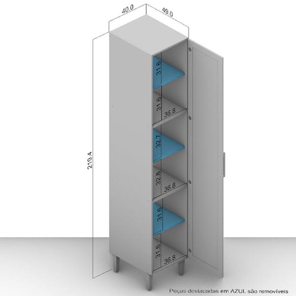 Imagem de Paneleiro Canelone com 1 Porta 40cm Politorno