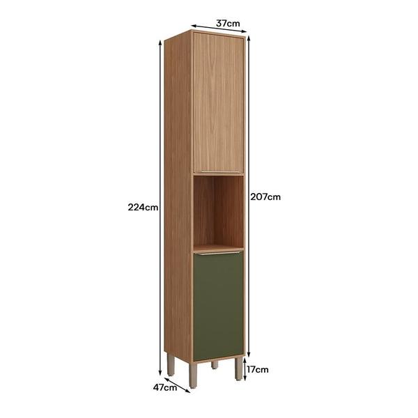 Paneleiro Divina 37cm 2 Portas com Nicho - MGM Imagem de Paneleiro Divina 37cm 2 Portas com Nicho - MGM