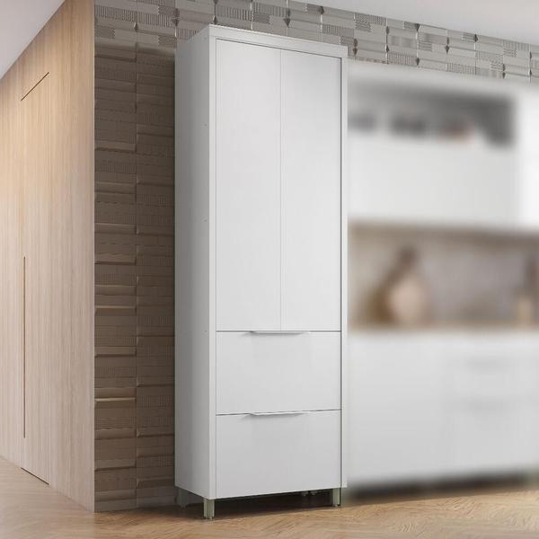 Imagem de Paneleiro Nesher Marquesa 70cm com 2 Portas e 2 Gavetas - Branco