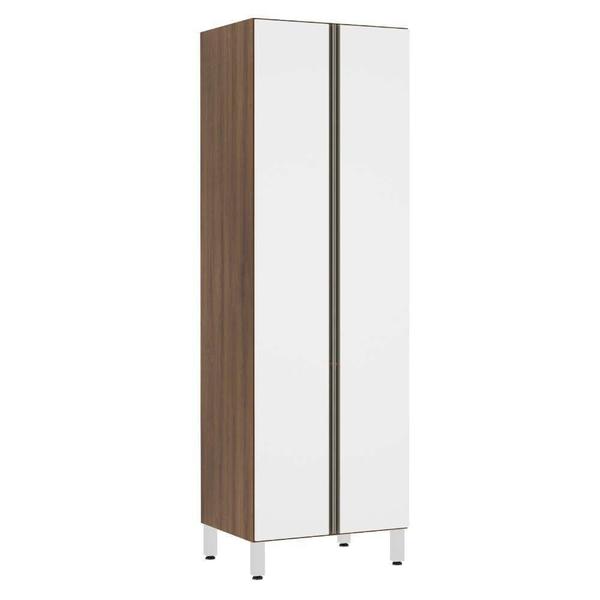 Imagem de Paneleiro Torre 70Cm Jade Nogueira Dourado Com Branco Polar