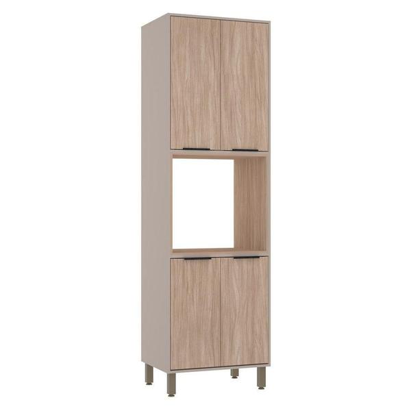 Paneleiro Torre Quente 70cm 4 Portas Stylo - LUCIANE MÓVEIS Imagem de Paneleiro Torre Quente 70cm 4 Portas Stylo