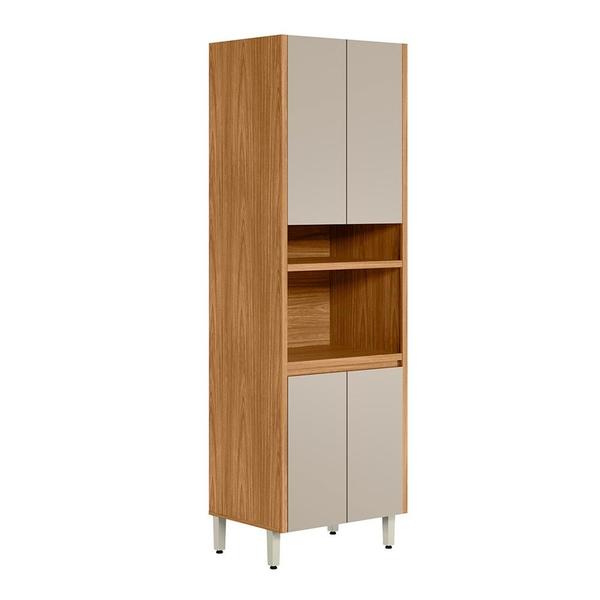 Imagem de Paneleiro Torre Quente Simples 100% MDF 4 Portas Nature Off White Sage Shop Jm