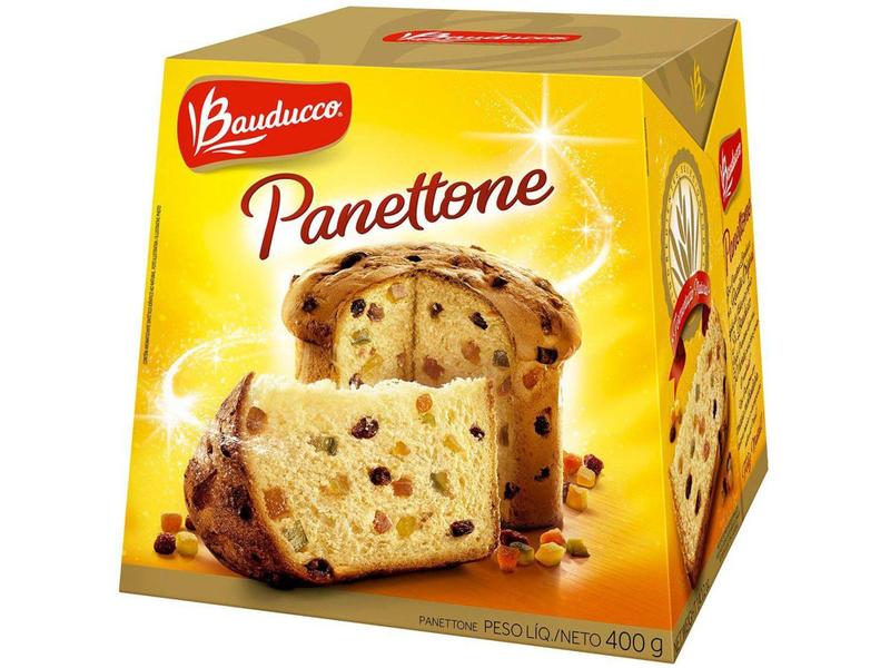 Panetone Bauducco Tradicional 400g Imagem de Panetone Bauducco Tradicional 400g
