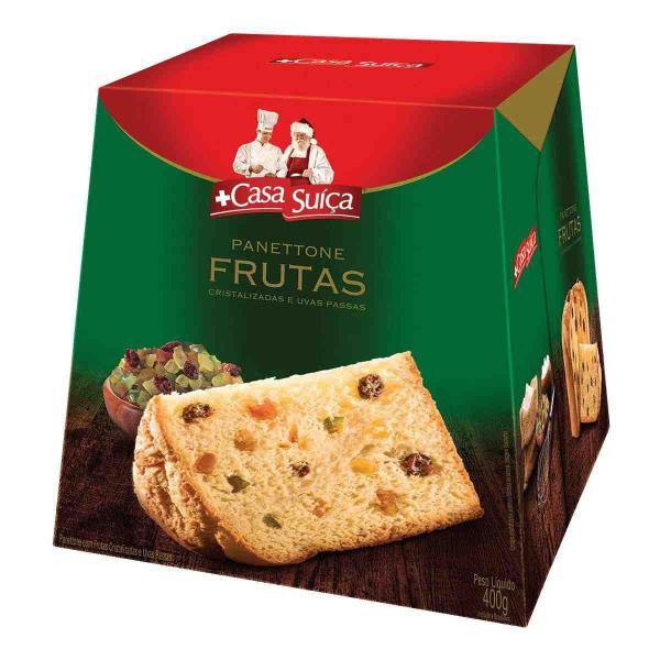 Panetone Casa Suíça, Tradicional, Pannetone 400g - Casa Suiça Imagem de Panetone Casa Suíça, Tradicional, Pannetone 400g