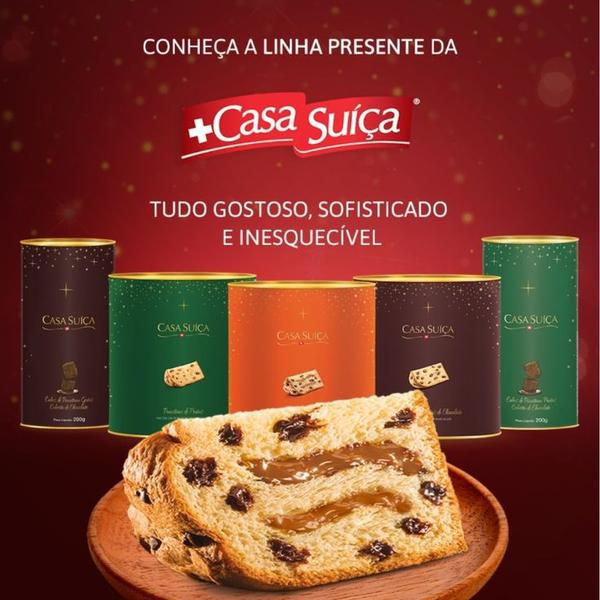 Imagem de Panetone em Pedaços Sabor Frutas Coberto de Chocolate-Natal