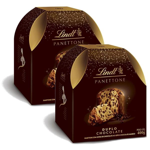 Imagem de Panetone Lindt Duplo Chocolate 400G (2 Unidades)