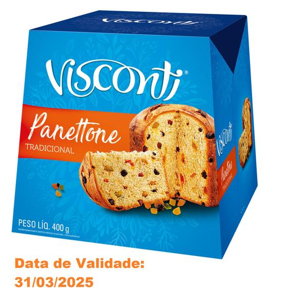 Imagem de Panetone Visconti Frutas 400g Panetone Tradiconal