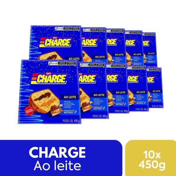 Imagem de Panettone Charge Chocolate e Caramelo Kit 10 un Nestlé 450g