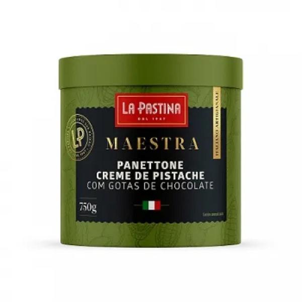 Imagem de Panettone Creme de Pistache com Gotas de Chocolate 750g La Pastina - La Patina