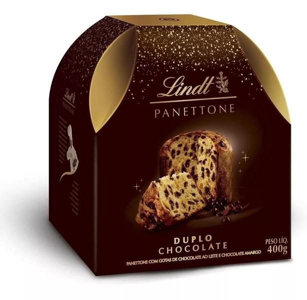 Imagem de Panettone Duplo Chocolate Lindt 400g