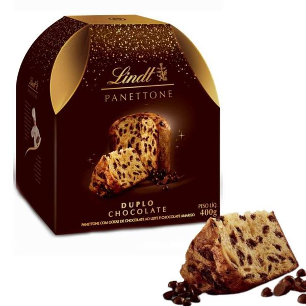 Imagem de Panettone Lindt Duplo Chocolate 400g