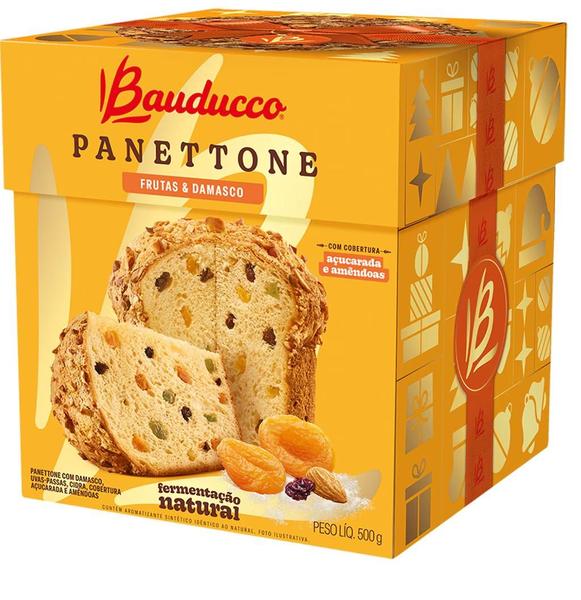 Panettone Speciale Frutas E Damasco 500g Panetone - Bauducco Imagem de Panettone Speciale Frutas E Damasco 500g Panetone