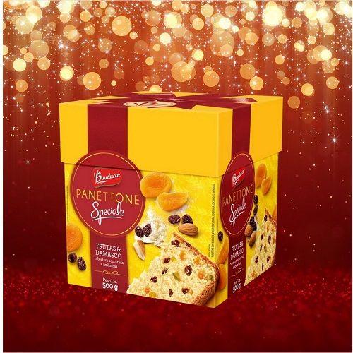 Imagem de Panettone Speciale Frutas e Damasco Bauducco 500g 