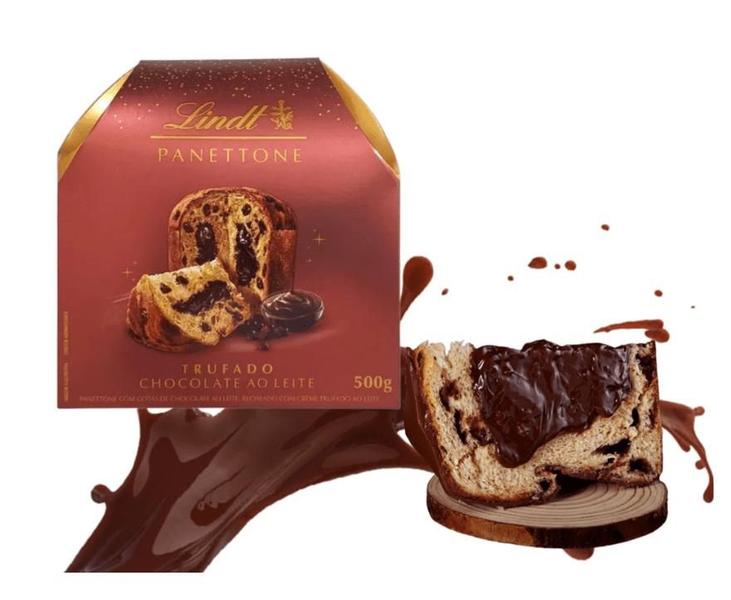 Imagem de Panettone Trufado Chocolate ao Leite LINDT 500g